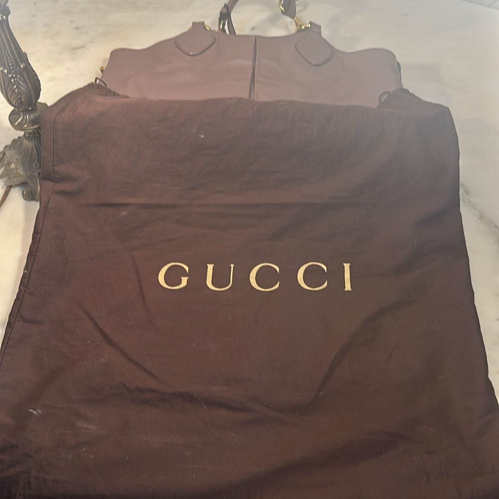 GUCCI Nude leather shopper bag - Picture 14 of 16